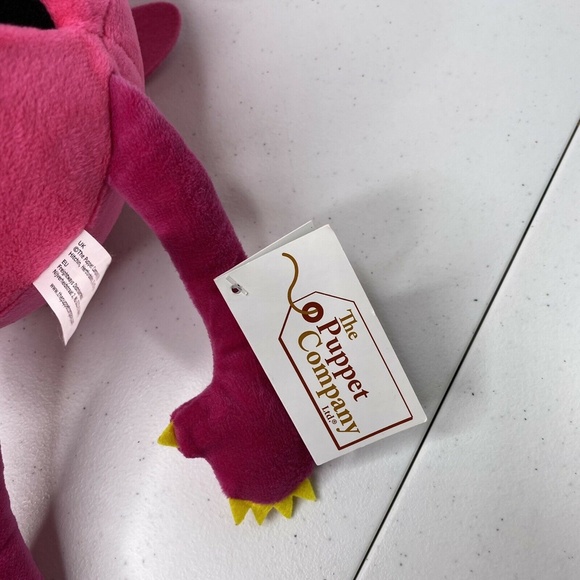 The Puppet Company Pink Baby Monster Hand Puppet Squeaky Moving Mouth Soft Toy - Picture 5 of 10